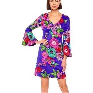 Trina Turk Bell Sleeve Floral Dress